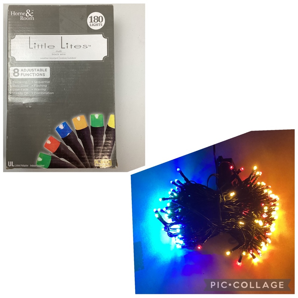 Home & Room Little Lites 180 LED lights/ 62.5 ft -Indoor/Outdoor Christmas